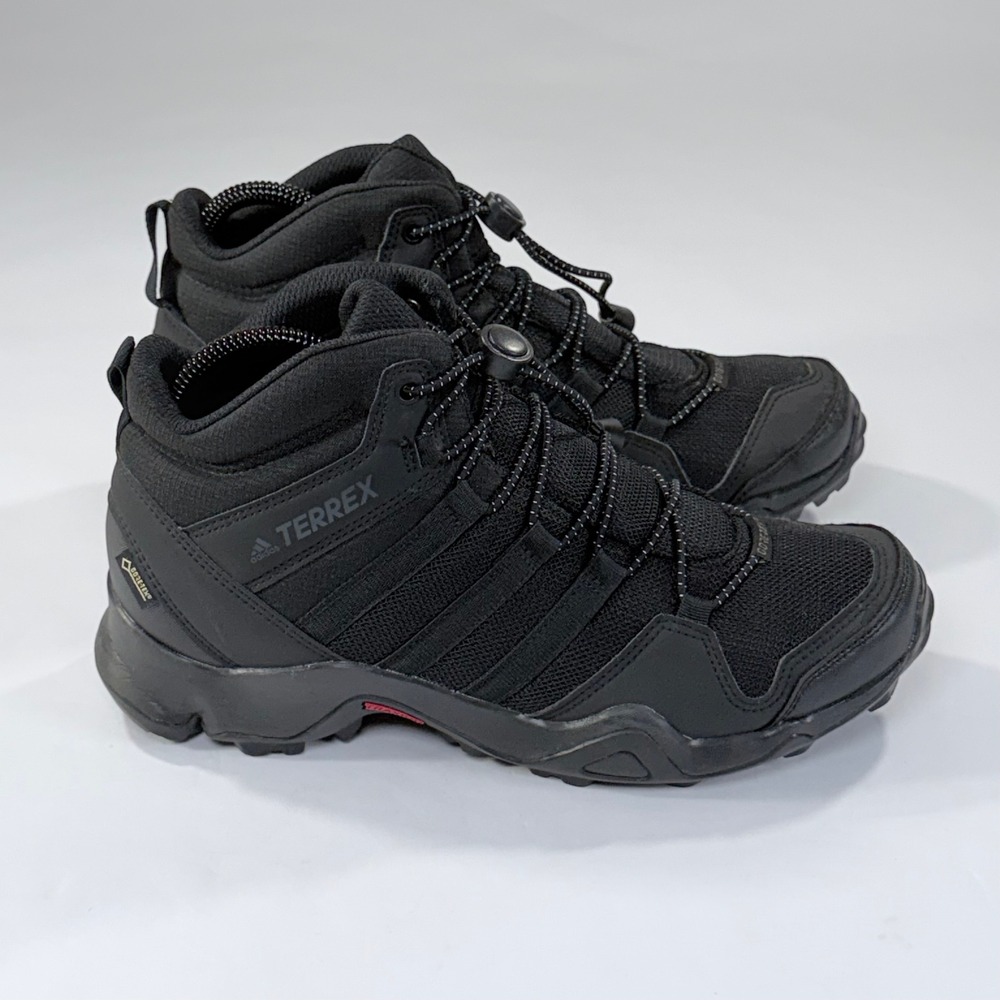 Adidas Terrex AX2R Mid GTX Hiking Boots Mens 8 Black Outdoor Trail Gorpcore